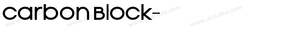 Carbon Block字体转换